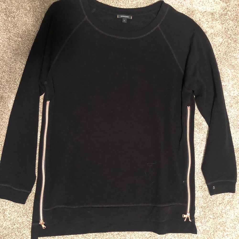 Black zipper sweatshirt